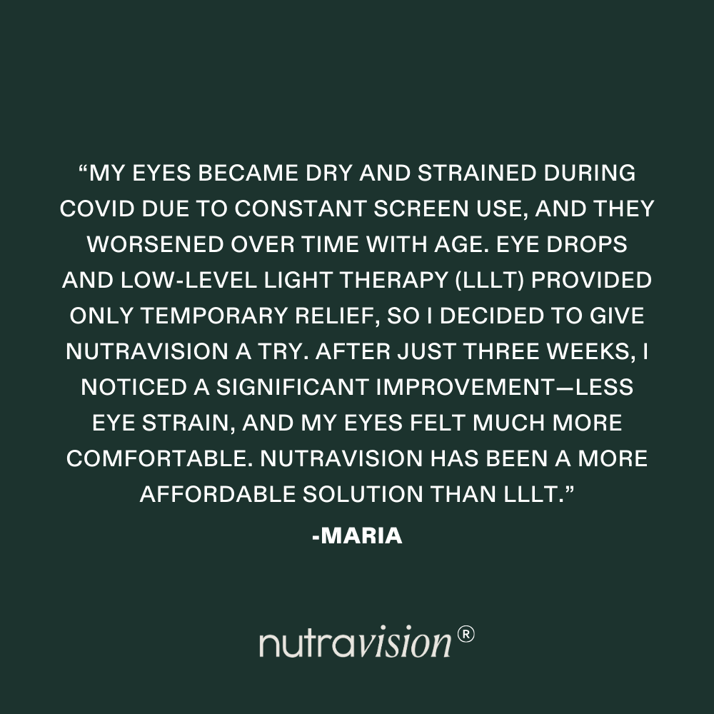 Nutravision 30 Capsules - Eye Pressure, Dry Eye, Optic Nerve & Macula Support