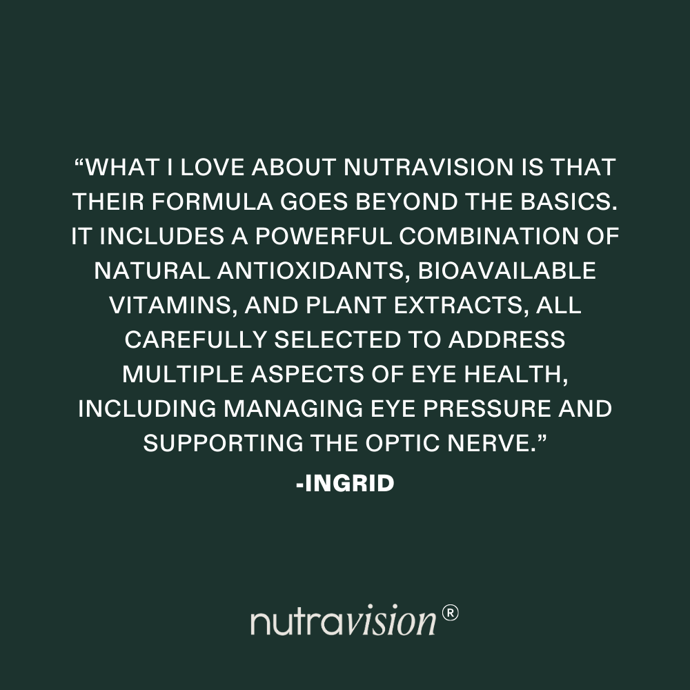 Nutravision 30 Capsules - Eye Pressure, Dry Eye, Optic Nerve & Macula Support