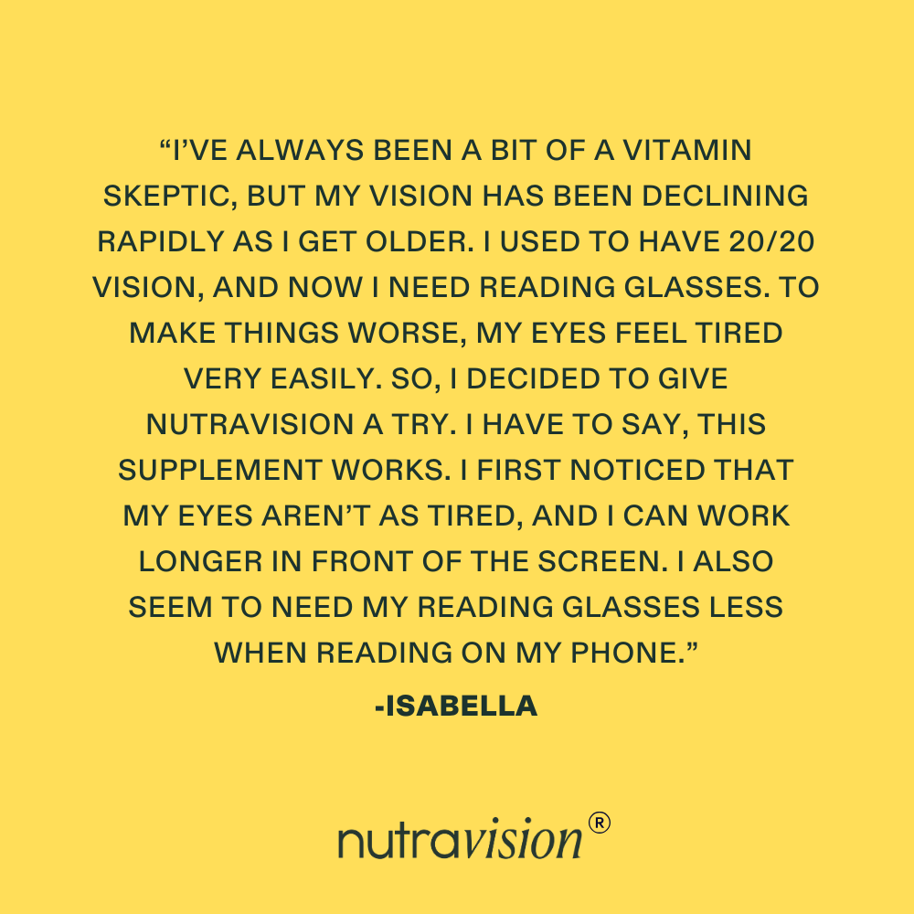 Nutravision 30 Capsules - Eye Pressure, Dry Eye, Optic Nerve & Macula Support