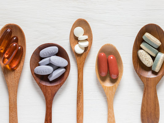 Vitamin capsules and tablets