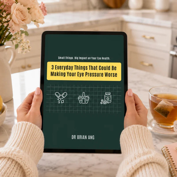 Get Your Free “3 Everyday Things That Could Be Making Your Eye Pressure Worse” Guide...in under 30 secs.